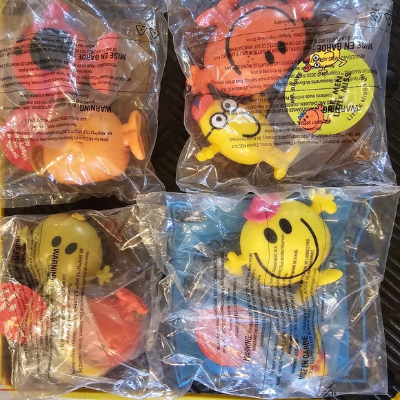 McDonalds Mr. Men/Little Miss Lot of 46, 14 new in package plus 4 soft & 4 cups - Picture 6 of 10